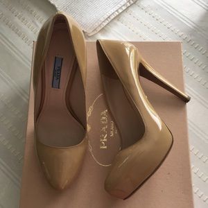 BNIB Prada Nude Pumps 39.5